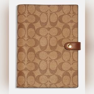 Brand New Coach Notebook in Signature Canvas